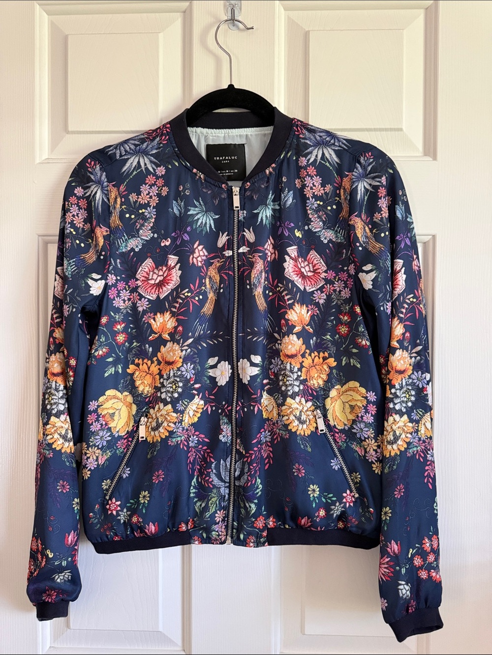 Trafaluc Zara floral bomber